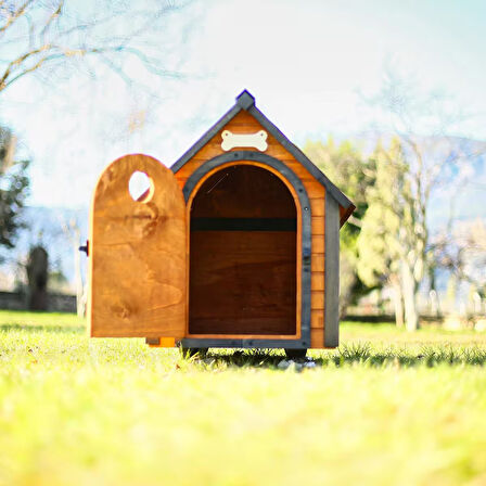 MANDU Ahşap Köpek Kulübesi