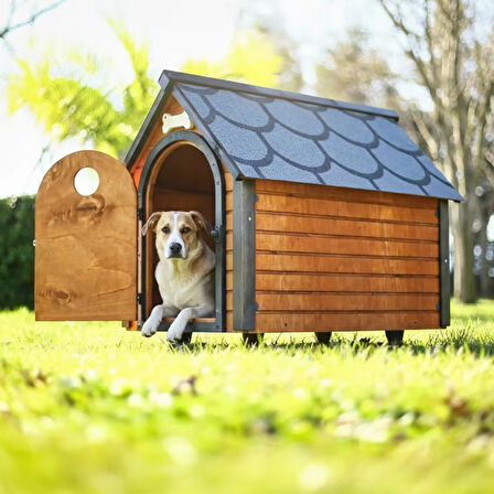 MANDU Ahşap Köpek Kulübesi