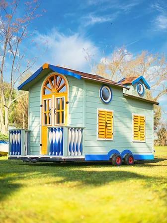 MANDU Ahşap Çocuk Tinyhouse Oyun Evi