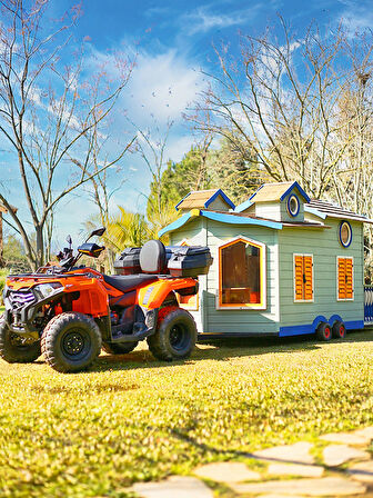 MANDU Ahşap Çocuk Tinyhouse Oyun Evi