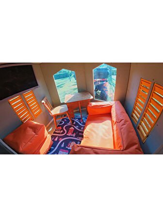MANDU Ahşap Çocuk Tinyhouse Oyun Evi