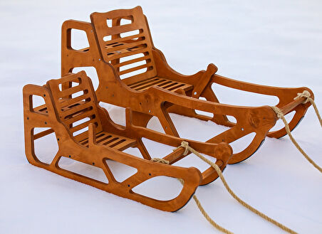 MANDU Ahşap Kar Kızağı