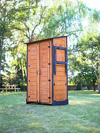 “MANDU” Ahşap Slim Maxi Depolama Dolabı