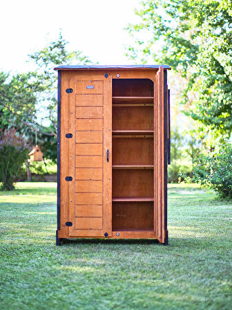 “MANDU” Ahşap Slim Maxi Depolama Dolabı