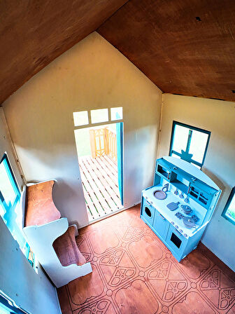 MANDU Ahşap Yerden Yüksek Ağaç Oyun Evi