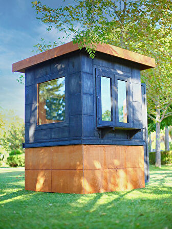 MANDU Ahşap Güvenlik Kulübesi (Güvenlik Kabini)