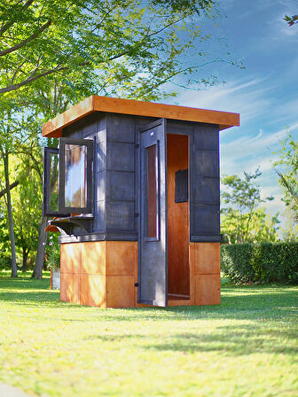 MANDU Ahşap Güvenlik Kulübesi (Güvenlik Kabini)