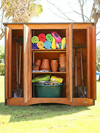 MANDU Ahşap Çok Amaçlı XL Depolama Dolabı