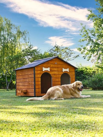 MANDU Isı Yalıtımlı 2 Bölmeli Köpek Kulübesi