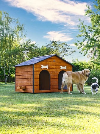 MANDU Isı Yalıtımlı 2 Bölmeli Köpek Kulübesi