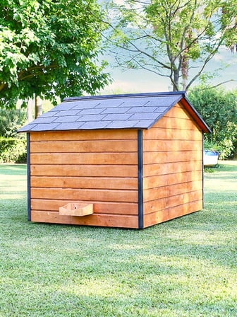 MANDU Isı Yalıtımlı 2 Bölmeli Köpek Kulübesi