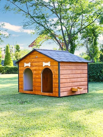 MANDU Isı Yalıtımlı 2 Bölmeli Köpek Kulübesi