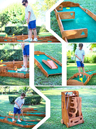 MANDU Ahşap Çocuk Mini Golf Seti
