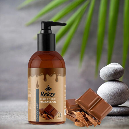 Rekze 2 Adet Hologramlı Chocolate Erotic Massage Oil 1 Kokulu Erotik Masaj Yağı 120 Ml