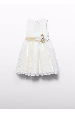 Mayoral Abel&Lula Dantel İşlemeli Kız Çocuk Elbise_mnvs5037