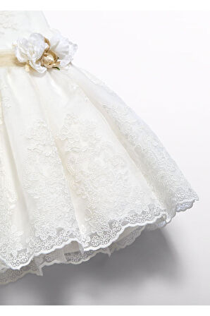 Mayoral Abel&Lula Dantel İşlemeli Kız Çocuk Elbise_mnvs5037