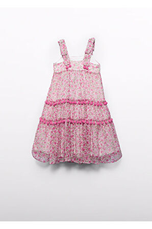 Mayoral Abel&Lula Kız Çocuk Çiçekli Şifon Elbise_mnvs5055 