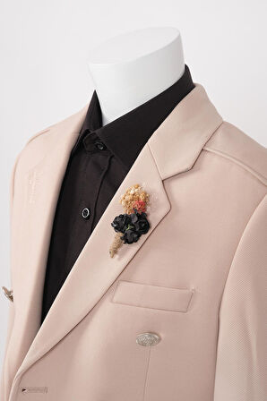 Doctor Junior Slim Fit Kruvaze Erkek Çocuk Ceket/Gömleksiz_mnvs01423