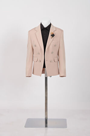 Doctor Junior Slim Fit Kruvaze Erkek Çocuk Ceket/Gömleksiz_mnvs01423