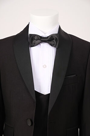 Doctor Junior Erkek Çocuk Smokin Takım Elbise Slim Fit / Gömleksiz