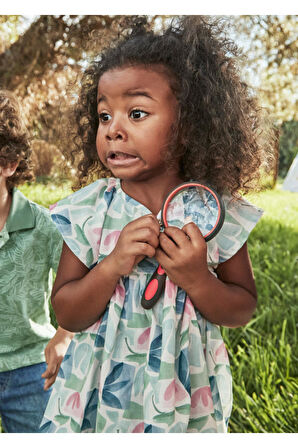 Mayoral Çiçek Baskılı Kız Çocuk Elbise_mnvs3928