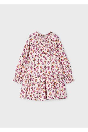 Mayoral Baskılı Uzun Kollu Kız Çocuk Elbise_mnvs04923