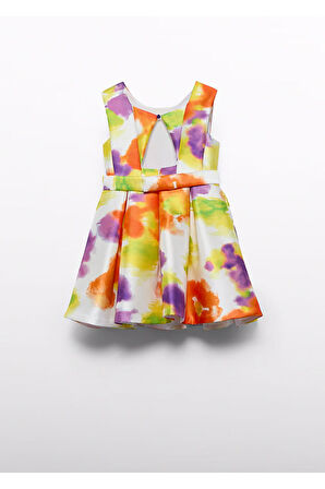 Mayoral Abel&Lula Baskılı Mikado Kız Çocuk Elbise_5065