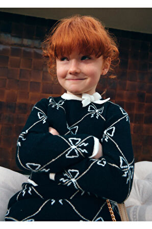 Mayoral Abel&Lula Fiyonk Desenli Triko Kız Çocuk Etekli Takım_mnvs5538