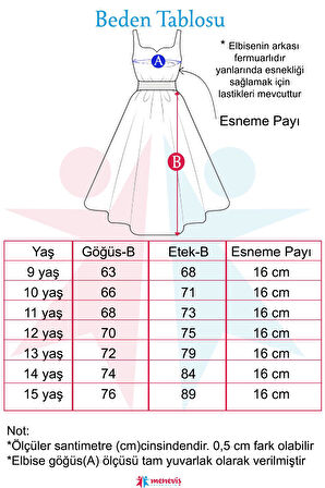 Meneviş Taş Detaylı Kısa Kız Çocuk Abiye Elbise_mnvs0688