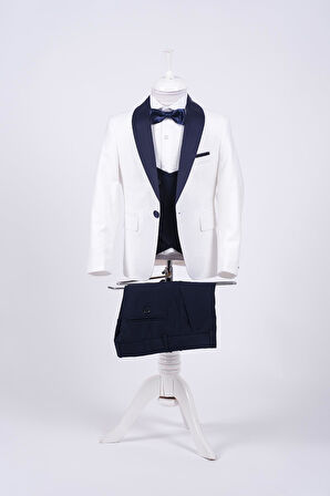 Doctor Junior Erkek Çocuk Smokin Takım Elbise Slim Fit / Gömleksiz