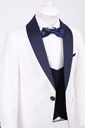 Doctor Junior Erkek Çocuk Smokin Takım Elbise Slim Fit / Gömleksiz