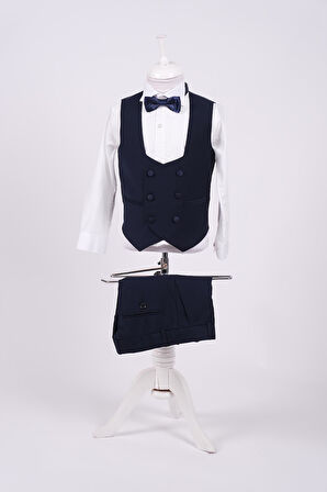 Doctor Junior Erkek Çocuk Smokin Takım Elbise Slim Fit / Gömleksiz