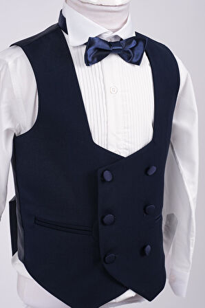 Doctor Junior Erkek Çocuk Smokin Takım Elbise Slim Fit / Gömleksiz