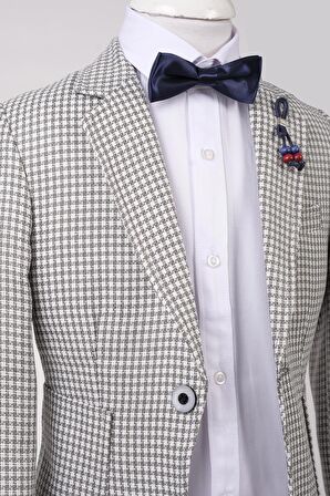Doctor Junior Erkek Çocuk Slim Fit Tek Düğme Ceket
