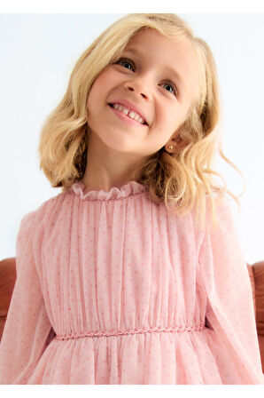 Mayoral Abel&Lula Prenses Uzun Kollu  Kız Çocuk Elbise_mnvs5532