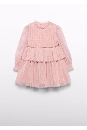 Mayoral Abel&Lula Prenses Uzun Kollu  Kız Çocuk Elbise_mnvs5532