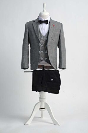 Doctor Junior Erkek Çocuk Slim Fit Takım Elbise Üç Parça