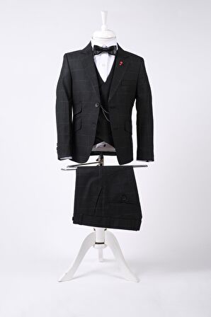 Doctor Junior Erkek Çocuk Kareli Takım Elbise