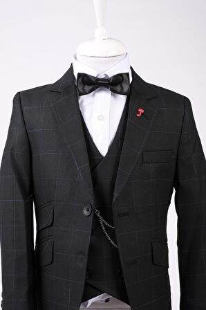 Doctor Junior Erkek Çocuk Kareli Takım Elbise