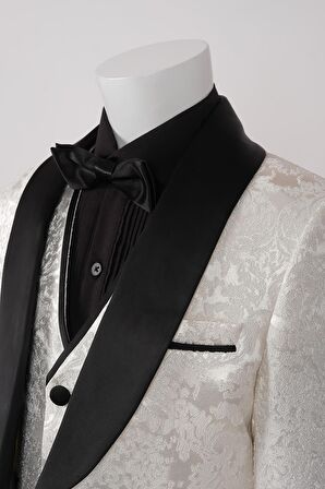 Doctor Junior İşlemeli Erkek Çocuk Smokin Takım Elbise_mnvs2290