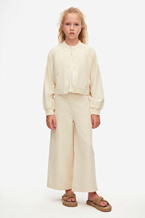 Nk Kids Papyrus 3'lü Kız Çocuk Ceketli Keten Takım_mnvs38320