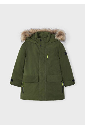 Mayoral Yakası Kürklü Erkek Çocuk Parka_mnvs4468
