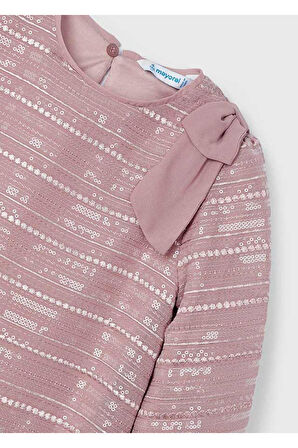 Mayoral Pul Payetli Uzun Kollu kız Çocuk Elbise_mnvs4919