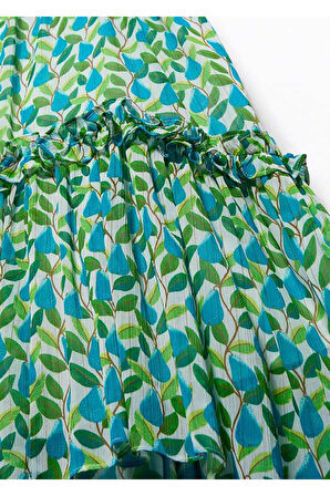 Mayoral Abel&Lula Çıtır Desen Şifon Kız Çocuk Elbise _mnvs5068