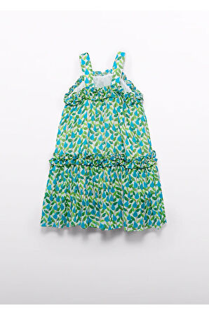 Mayoral Abel&Lula Çıtır Desen Şifon Kız Çocuk Elbise _mnvs5068