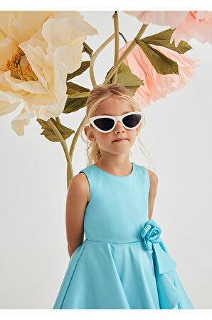 Mayoral Abel&Lula Çiçek Detaylı  Kız Çocuk Elbise_mnvs5070