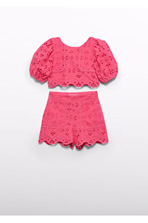 Mayoral Abel&Lula İşlemeli Kız Çocuk Şortlu Takım_mnvs5231