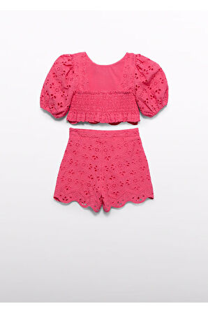 Mayoral Abel&Lula İşlemeli Kız Çocuk Şortlu Takım_mnvs5231