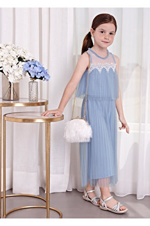 Mayoral Abel&Lula Piliseli Tül Pantolonlu Kız Çocuk Takım