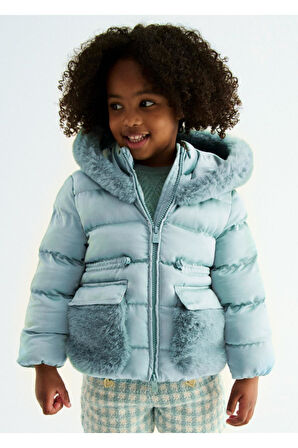 Mayoral Abel&Lula Kürk Detaylı Kız Çocuk Mont_mnvs5849